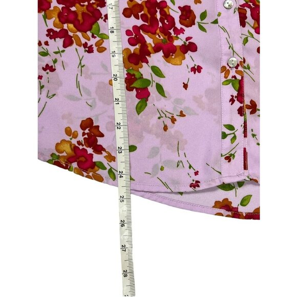 Nanette Lapore Women's Lavender Floral Long Sleeve Blouse - Picture 7 of 7